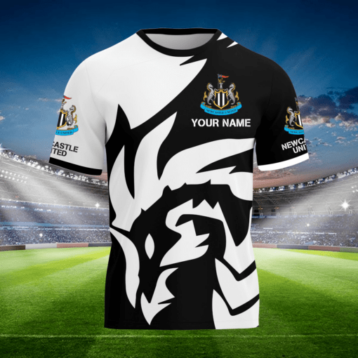Newcastle United F.C. 3D Full Printing Magpie Flame Seahorse Shirt | Personalized NUFC Fan Tee - LH - Image 2