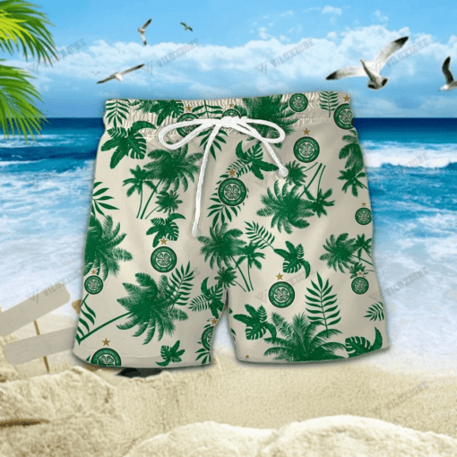 Celtic F.C Palm Tree Hawaiian Shirt PL 99 - LH - Image 2
