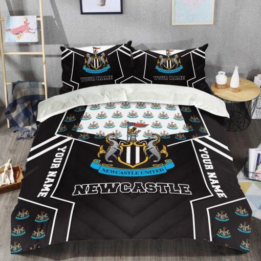 Newcastle United F.C. Custom Bedding Set | NUFC Personalized Bed Set | Football Fan Must-Have - LH - Image 2