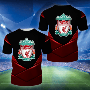 Liverpool F.C. Bold Crest & Metallic Red Design Shirt | Full Printing Set PM79 - LH