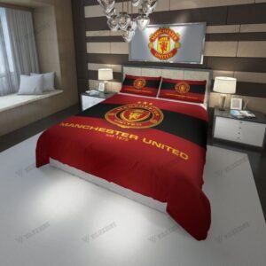 Manchester United Red Black Bedding Set - LH
