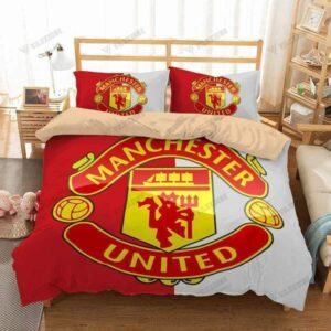 Manchester United Red White Bedding Set - LH