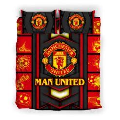Manchester United F.C. Bedding Set | Modern Crest Design & Red Power - Premium Quality Bedding Set - LH