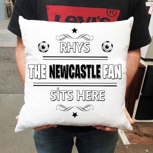Newcastle United F.C. Personalised Pillow (with inner) PM34 - LH - Image 2