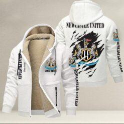 Newcastle United F.C. Zip Hoodie Velvet - LH