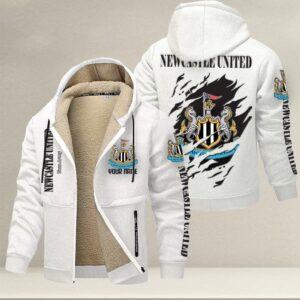 Newcastle United F.C. Zip Hoodie Velvet - LH
