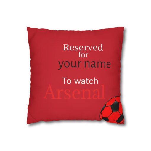 Arsenal FC Personalised Pillow (with inner) PM39 - LH - Image 2