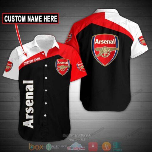 Arsenal FC Custom Name Black Red PL588 - LH - Image 2