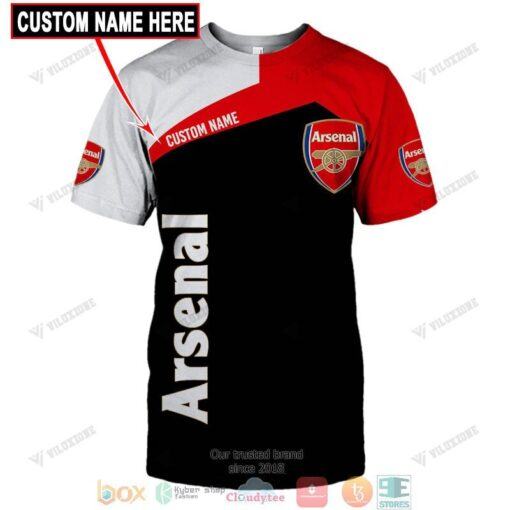 Arsenal FC Custom Name Black Red PL588 - LH - Image 3
