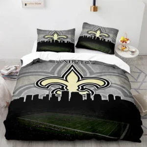 New Orleans Saints NFL Skyline & Stadium Design Bedding Set