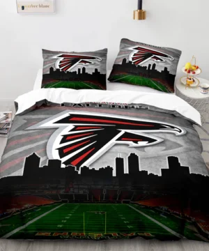 Atlanta Falcons NFL Skyline & Stadium Design Bedding Set