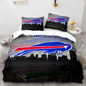 Buffalo Bills NFL Skyline & Stadium Design Bedding Set – Bold Graphic