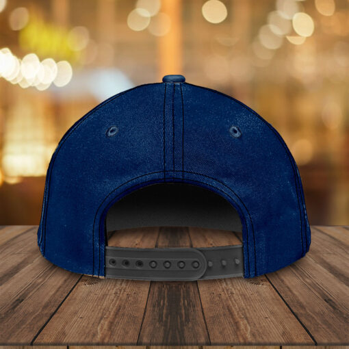 Dallas Cowboys NFL Personalized Scratch Claw Mark Baseball Cap – Custom Name, Navy & Gray Two-Tone Design with Star Logo - Image 4