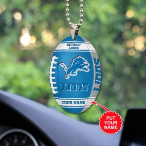Personalized Detroit Lions NFL Car Ornament V3 – New Arrival for Fans