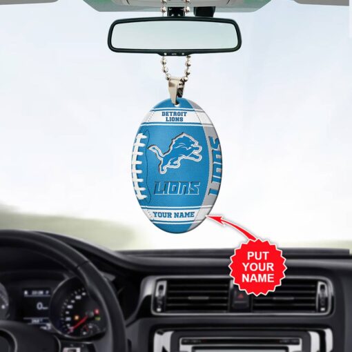 Personalized Detroit Lions NFL Car Ornament V3 – New Arrival for Fans - Image 3