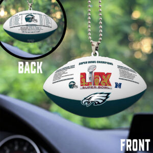Personalized Philadelphia Eagles NFL Car Ornament V6 – New Arrival for Fans