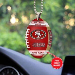 Personalized San Francisco 49ers NFL Car Ornament V3 – New Arrival for Fans