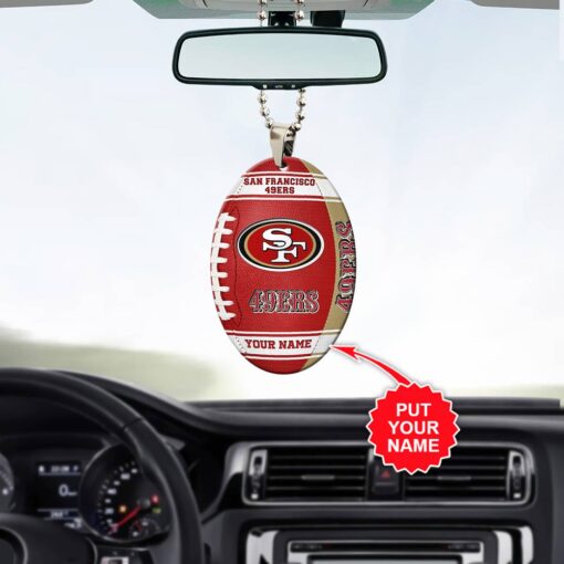 Personalized San Francisco 49ers NFL Car Ornament V3 – New Arrival for Fans - Image 3