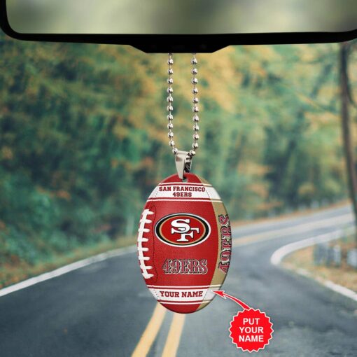 Personalized San Francisco 49ers NFL Car Ornament V3 – New Arrival for Fans - Image 4
