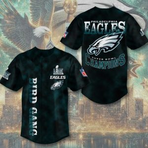 Philadelphia Eagles NFL Baseball Jersey | Limited Authentic Release, Stylish Look & Long-Lasting Wear