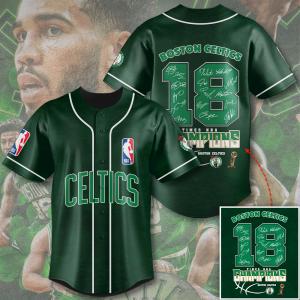 Boston Celtics NBA Personalized Style Baseball Jersey | Breathable Mesh & Sweat Control