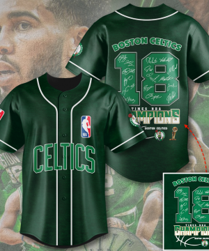 Boston Celtics NBA Personalized Style Baseball Jersey | Breathable Mesh & Sweat Control