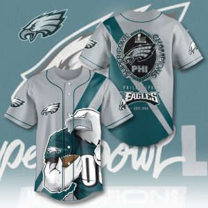 Philadelphia Eagles NFL Baseball Jersey | Official Fan Edition, Lightweight & Comfortable Fit