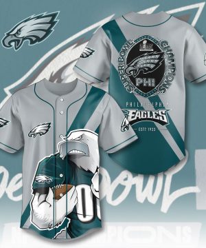 Philadelphia Eagles NFL Baseball Jersey | Official Fan Edition, Lightweight & Comfortable Fit