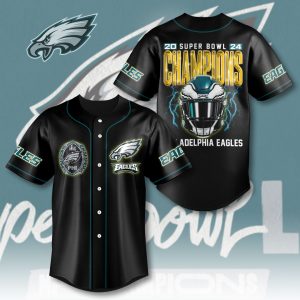 Philadelphia Eagles NFL Baseball Jersey | Men’s Athletic Performance, Sweat-Resistant & Stretchable
