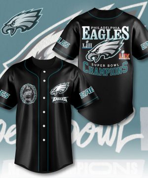 Philadelphia Eagles NFL Baseball Jersey | Women’s Casual Everyday Jersey, Quick-Dry & Easy Care