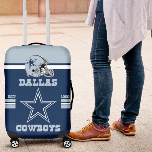 Dallas Cowboys NFL Blue Travel Luggage Cover - Image 4