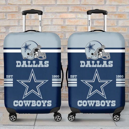 Dallas Cowboys NFL Blue Travel Luggage Cover - Image 6