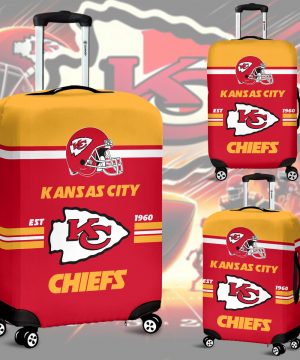 Kansas City Chiefs NFL Red Luggage Cover for Travel