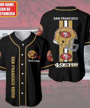 San Francisco 49ers NFL Baseball Jersey – Custom Name | NFL Fan Edition