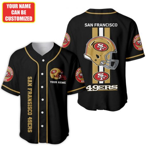 San Francisco 49ers NFL Baseball Jersey – Custom Name | NFL Fan Edition - Image 5