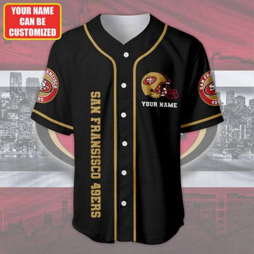 San Francisco 49ers NFL Baseball Jersey – Custom Name | NFL Fan Edition - Image 3