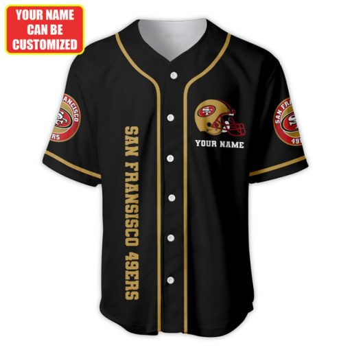 San Francisco 49ers NFL Baseball Jersey – Custom Name | NFL Fan Edition - Image 7
