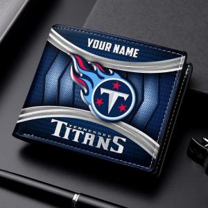 Tennessee Titans NFL Personalized Leather Wallet for Men