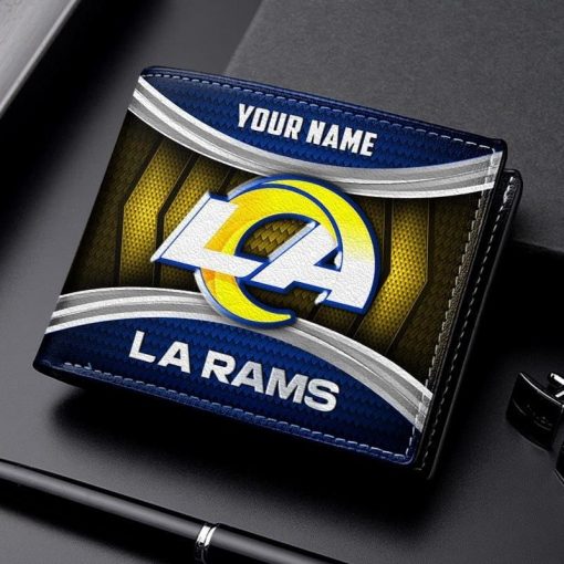 Los Angeles Rams NFL Personalized Leather Wallet for Men - Image 2