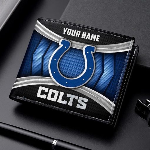 Indianapolis Colts NFL Personalized Leather Wallet for Men - Image 2