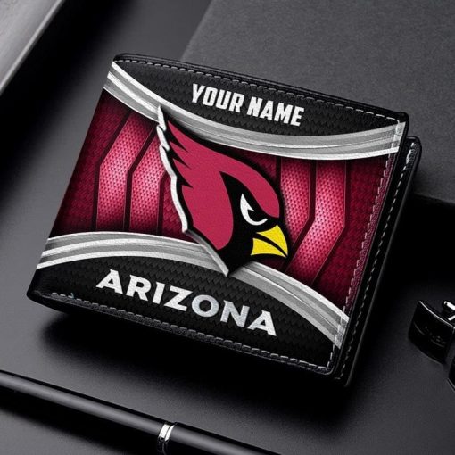 Arizona Cardinals NFL Personalized Leather Wallet for Men - Image 2