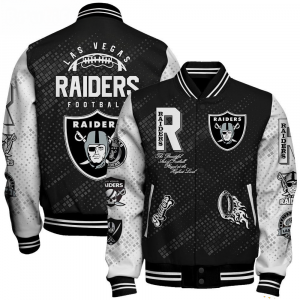 Las Vegas Raiders NFL Varsity Jacket – Retro Baseball Style