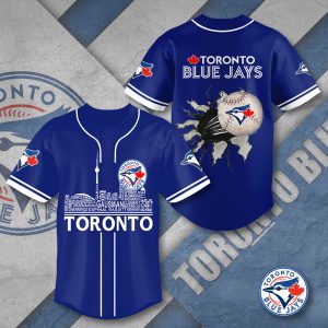 Toronto Blue Jays MLB Personalized Style Baseball Jersey | Lightweight & Durable Material
