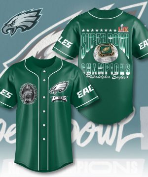 Philadelphia Eagles NFL Baseball Jersey | Breathable & Quick-Dry Fabric