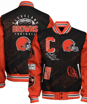 Cleveland Browns NFL Varsity Jacket – Retro Baseball Style