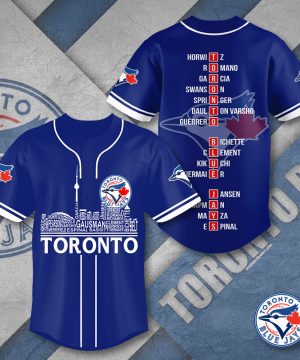 Toronto Blue Jays MLB Personalized Style Baseball Jersey | Soft Fabric & Easy Care