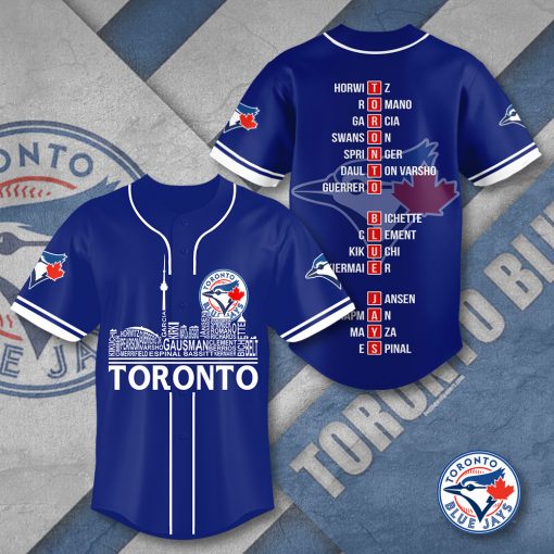 Toronto Blue Jays MLB Personalized Style Baseball Jersey | Soft Fabric & Easy Care