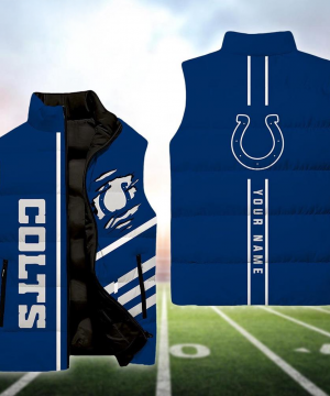 Indianapolis Colts NFL Custom Puffer Vest | Personalized NFL Winter Gear