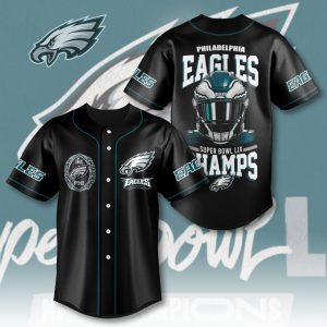 Philadelphia Eagles NFL Baseball Jersey | Lightweight Fabric & Durable Stitching