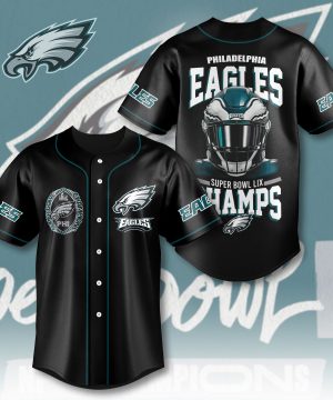 Philadelphia Eagles NFL Baseball Jersey | Lightweight Fabric & Durable Stitching